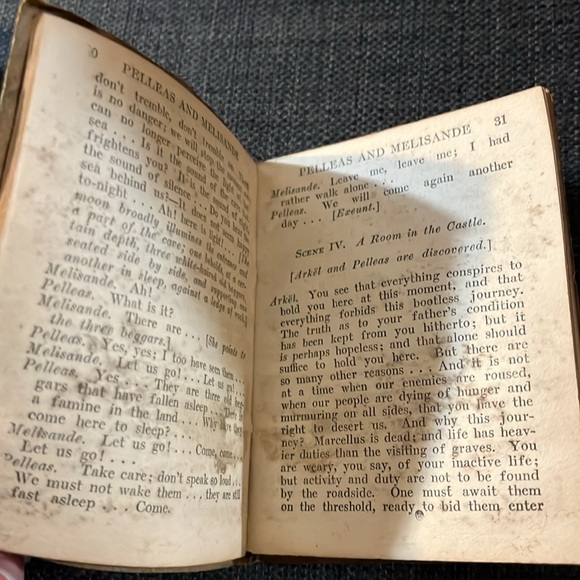 1921 Pelleas and Melisande - Maeterlinck Little Leather Library Book - Picture 4 of 13